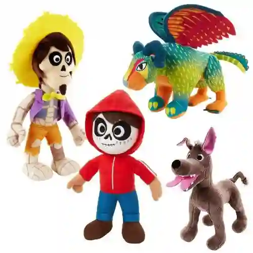Disney Pixar - Coco Set Completo di Personaggi Peluche Originali Mattel