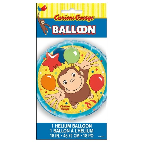 Curious George 18 inch Foil Balloon