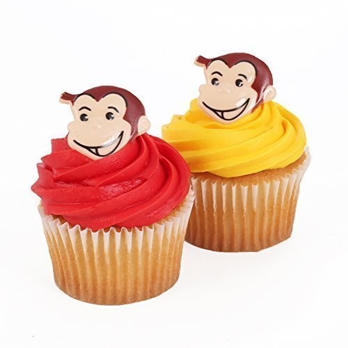 Curious George 24 Cupcake Topper Rings