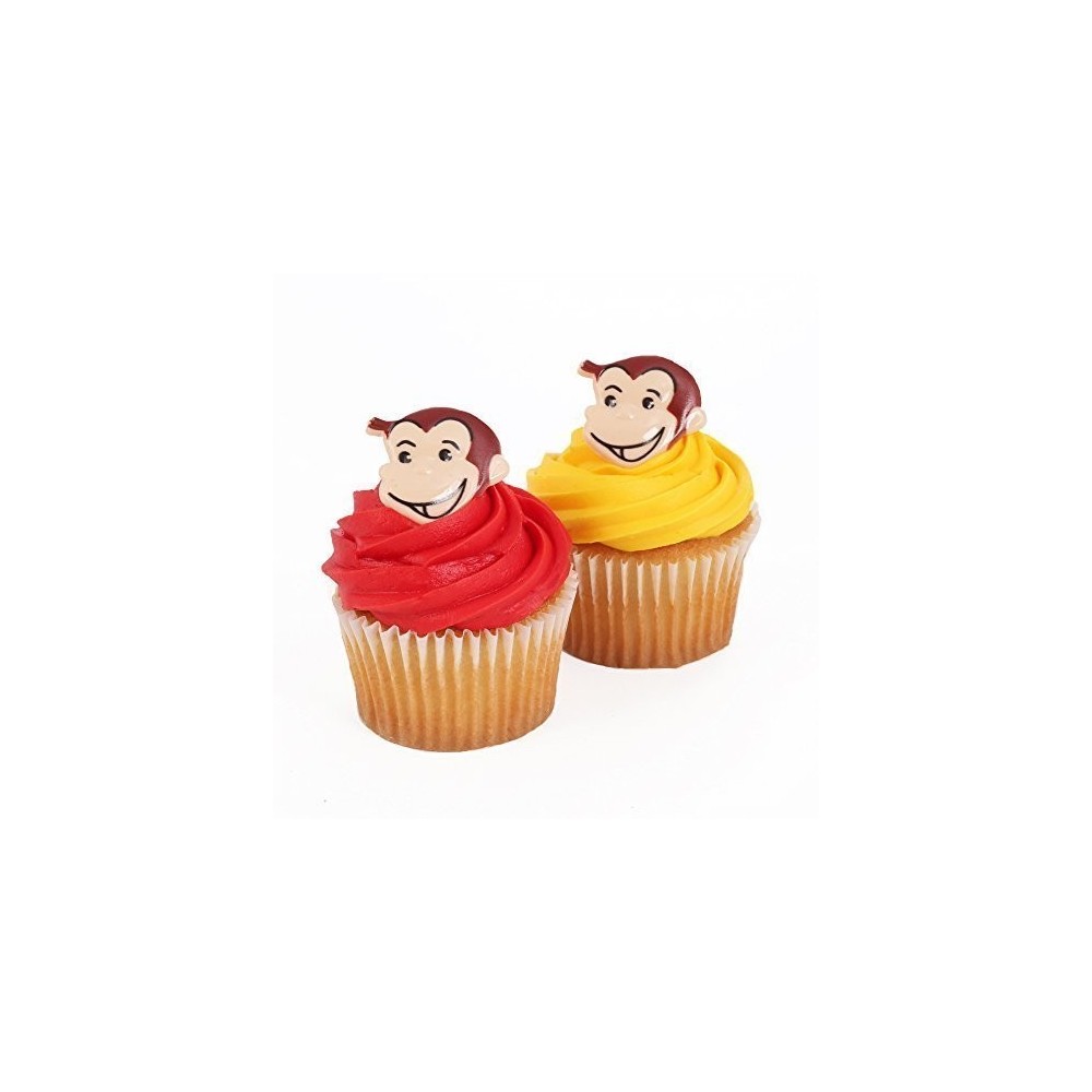 Curious George 24 Cupcake Topper Rings