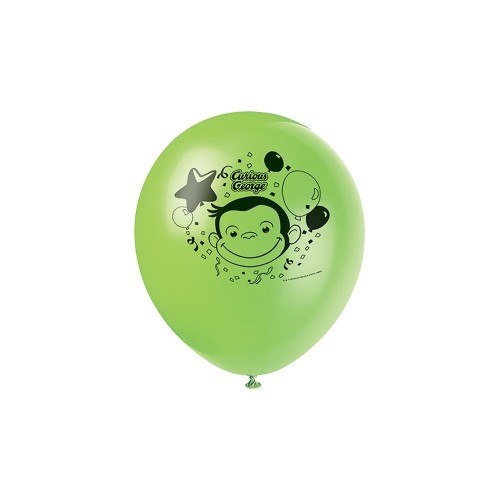 Unique Industries Curious George Latex Helium Balloons [8 per Pack]