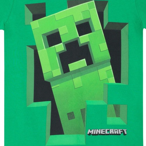 Minecraft, T-shirt , Verde, 8-9 anni 134cm 