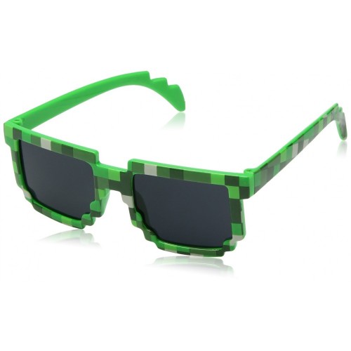 8-Bit Gioco Retrò Pixel Occhiali da Sole - Colore: Verde by EnderToys