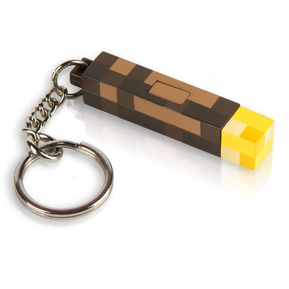 Portachiavi Flambeau di Minecraft, gadget per feste, idea regalo