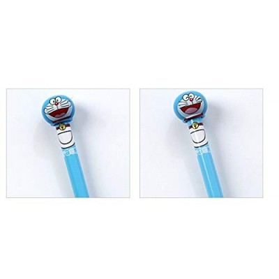 LINLLF Penna per Pittura 4Pcs Cute Kawaii Blue Cat Doraemon Gel Pen Stationery Creative Gift School Supplies 0.5mm Student Gi
