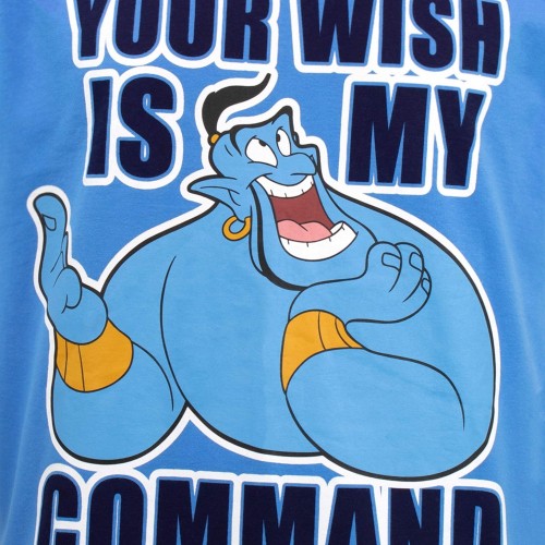 Disney Pigiama per Uomo Aladdin Blu Large
