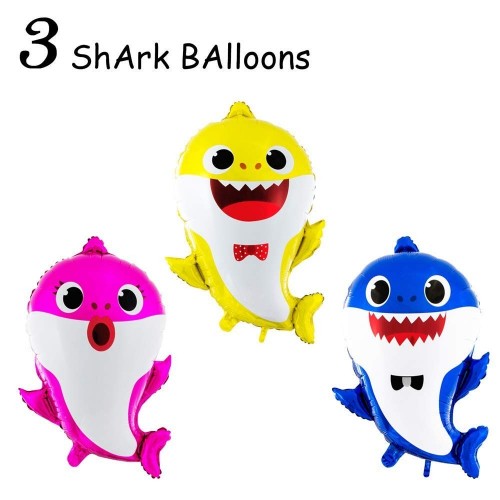 3 palloncini sagomati baby shark