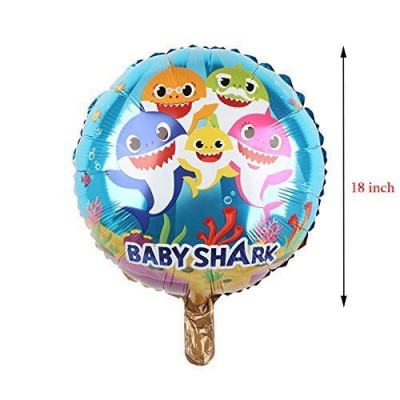 Micher 5 Pezzi di Palloncini di squalo Bambino, 18 Pollici Grandi Palloncini per Tema di Compleanno squalo / Baby Shower Forn