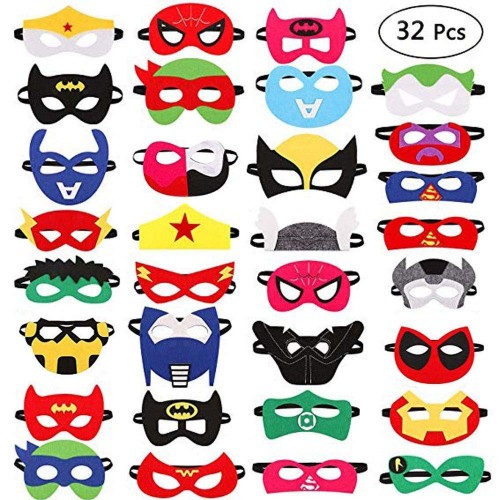 32 mascherine super eroi