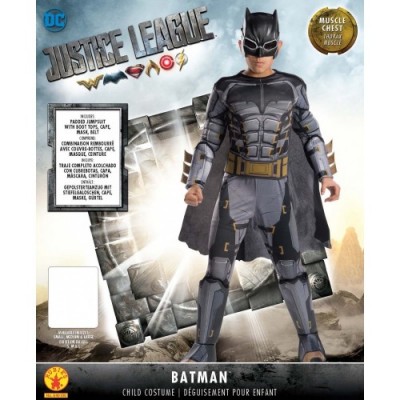 Justice League Deluxe Tactical Batman Boys Fancy Dress Costume Large