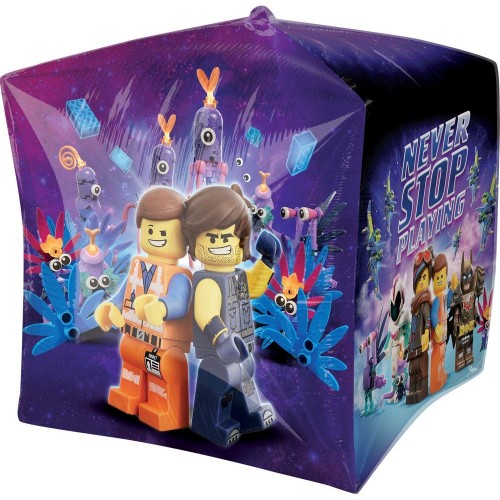 Lego Movie 2- Pallone Foil Cubez 38cm x 38cm, Multicolore, 002663539043