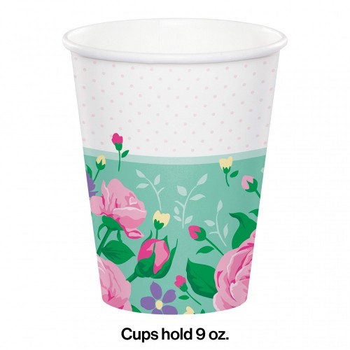 Floral Fairy Sparkle Paper Cups