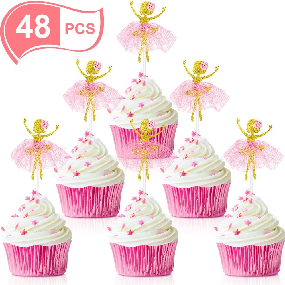 decorazioni per la tavola per feste di compleanno per ragazzi e bambini confezione da 48 pezzi Pirottini per cupcake a forma di dinosauro 