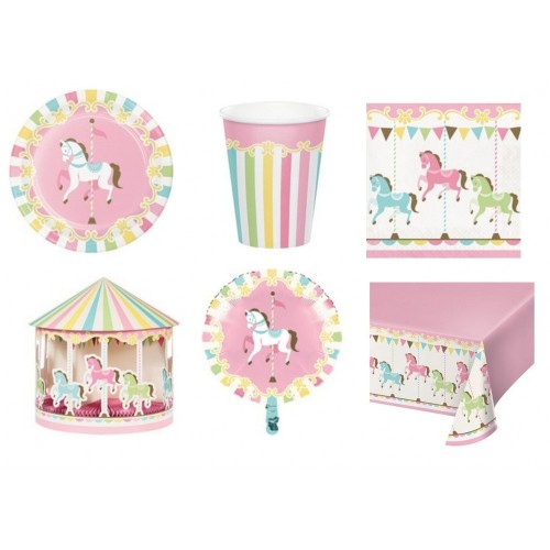 Kit per 40 persone tema cavalli giostra / carousel