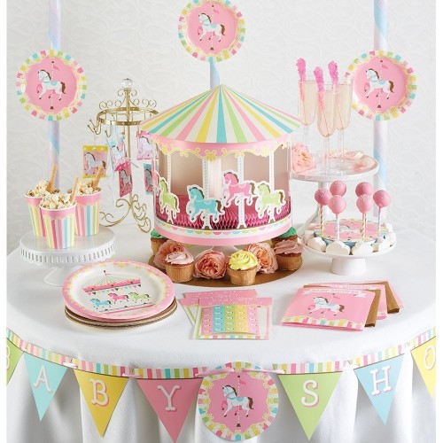 Carousel Giant Party Banner Baby Shower