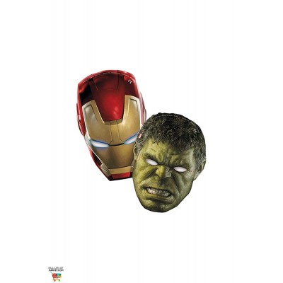 Maschere Avengers per feste, in cartoncino