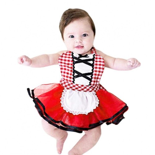 Costume Cappuccetto Rosso neonato con mantella