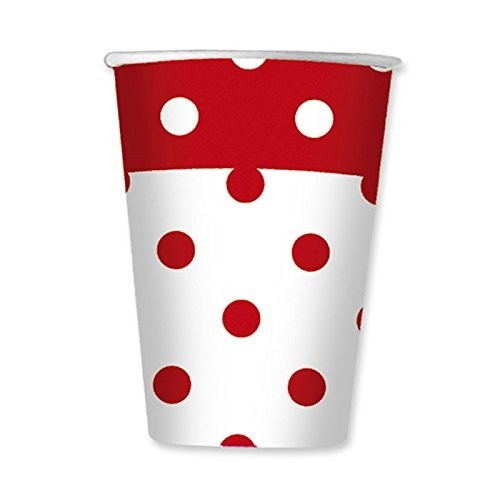 Big Party Kit n 54 Coordinato festa compleanno Rosso Pois addobbi party dots