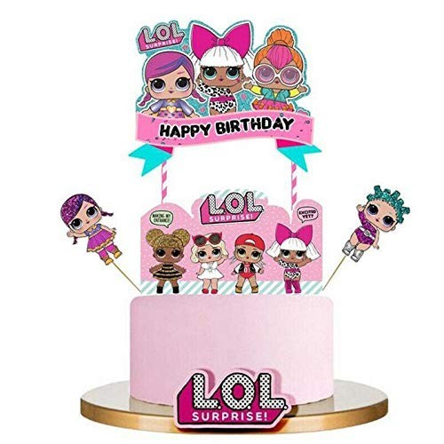 Dolls LOL Torta Compleanno Decorazioni 6pz LOL Cake Stampo Forma Biscotti Set 6 Pezzi 