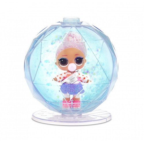 L.O.L. Surprise! Bambola Glitter Globe, Serie Winter Disco, con Capelli Glitterati