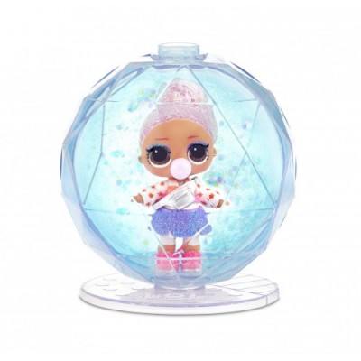 L.O.L. Surprise! Bambola Glitter Globe, Serie Winter Disco, con Capelli Glitterati