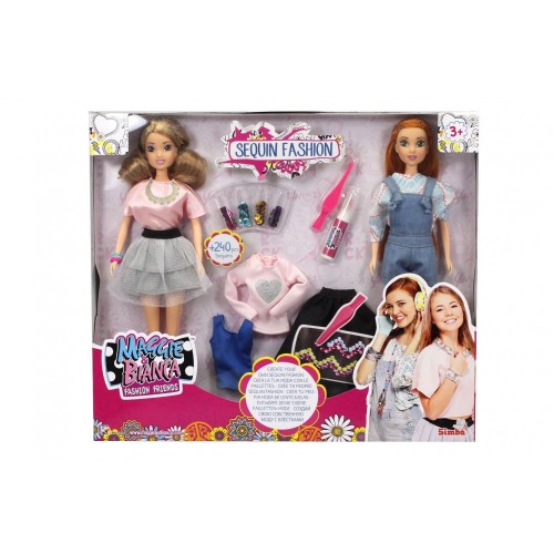 Simba- Maggie e Bianca Set 2 Fashion Doll con Accessori, 1