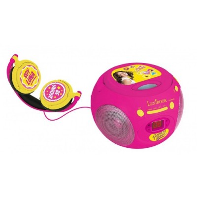 Soy Luna Lexibook RCD102SL - Lettore Radio CD Disney, Radio FM, Altoparlante 0.8W x2, Corrente o batterie, Presa Cuffie, Ingr