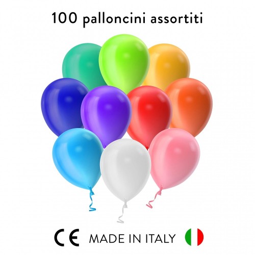 100 Palloncini multicolor