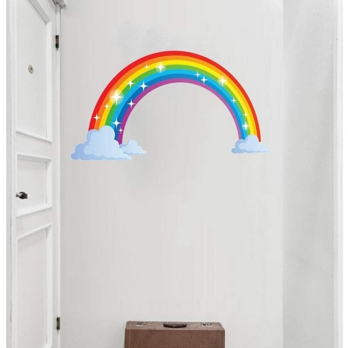 LIOOBO Adesivo da Parete Arcobaleno Adesivo Adesivo per Camera da Letto per Bambini 73cm x 40cm 