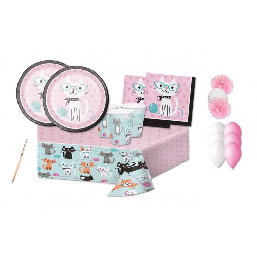 Kit per 8 persone Gatti Purrfect