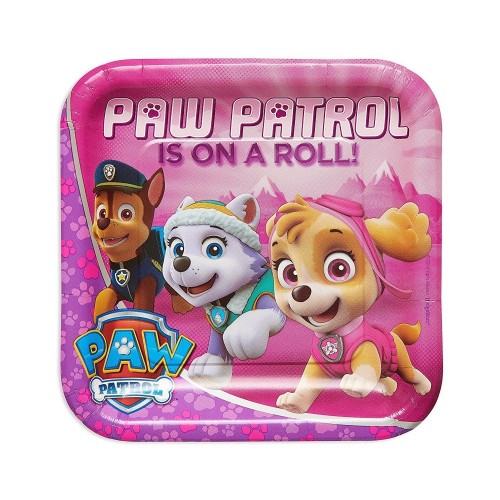IRPot - KIT N 24 COORDINATO COMPLEANNO PAW PATROL GIRL - SKYE CON CANDELINA