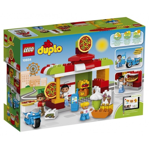 LEGO Duplo- Town la Pizzeria, Multicolore, 10834