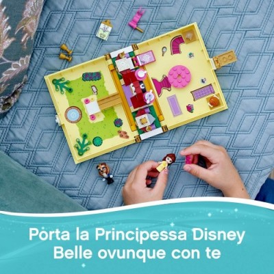 LEGO- Disney Princess Belle e la Bestia Playset con i Personaggi del Principe, Guardaroba, Mrs.BRIC, Chip e Tockins, 43177