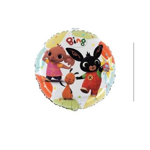 Anagram- Pallone Foil 18""-45 cm Bing & Friends-Non CONFEZIONATO, Multicolore, 7AL18033