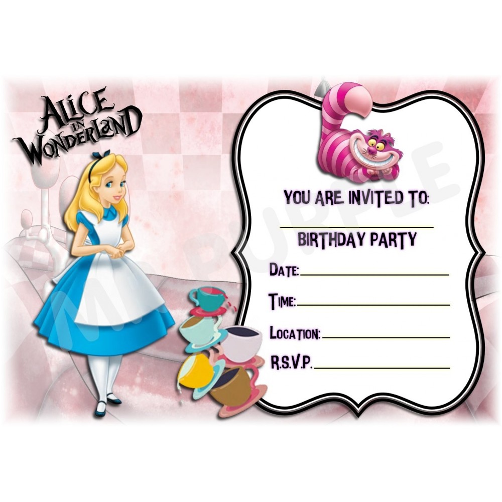 BC Worldwide Ltd carta pop-up 3D fatta a mano Alice nel paese delle meraviglie invito festa di compleanno tè matrimonio anniversario San Valentino regalo festa della mamma 