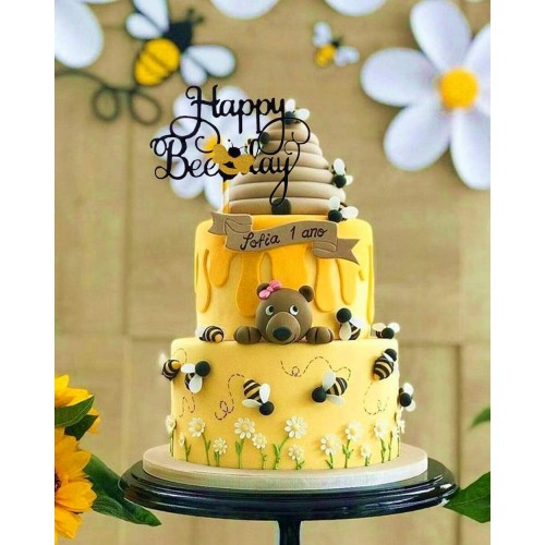 20 pezzi Amosfun Decorazione per torta con ape e cupcake