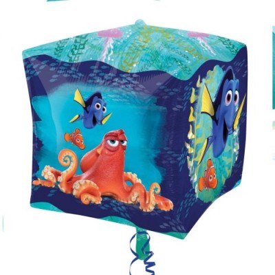 Palloncino Finding Dory alla Ricerca di Nemo Disney - Pallone cubico CUBEZ - 38cm - Decorazione Feste, Party, Compleanno - Go