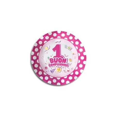 Magic Party Kit n 46 Buon Primo compleanno 1 anno pois rosa coordinato addobbi