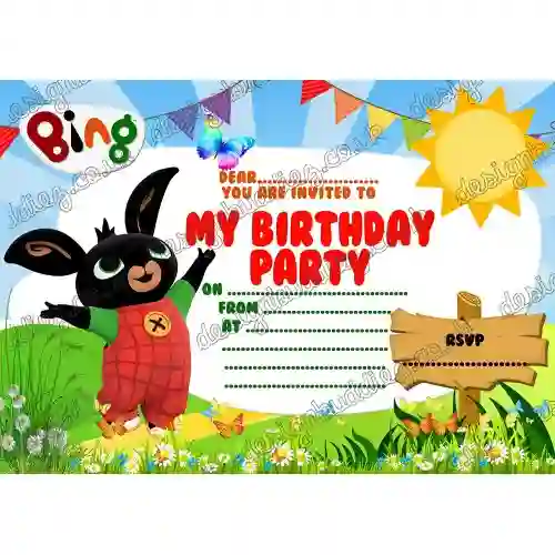 Inviti compleanno Bing