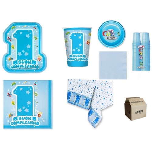Kit per 8 bambini tema One Light Blue