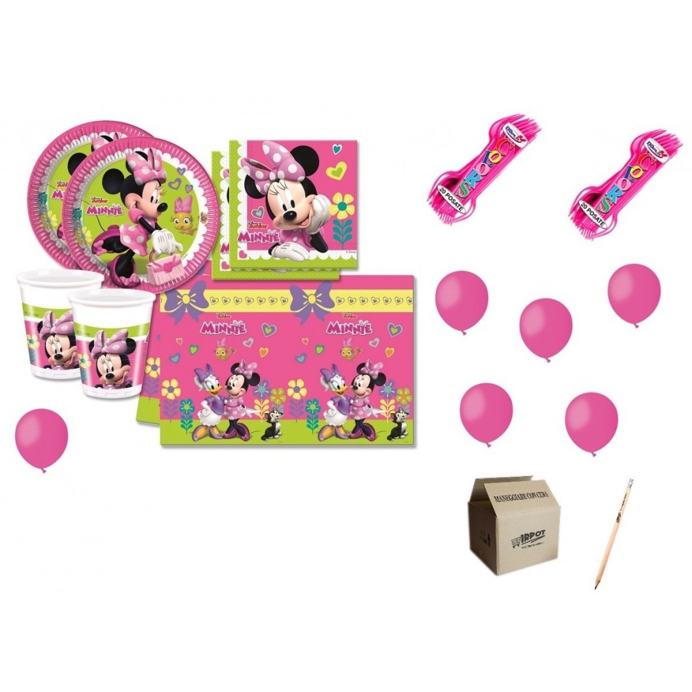 Kit compleanno Minnie 16 persone