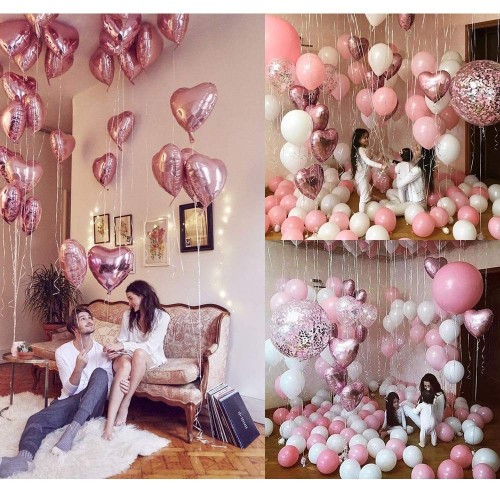 Set con 30 decorazioni primo compleanno rosa, addobbi originali