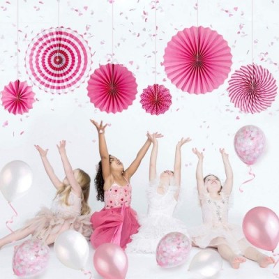 SPECOOL Addobbi Compleanno Bambina, Palloncini Rosa Addobbi per Feste di Decorazioni Compleanno Ghirlanda Balloons Banner Set