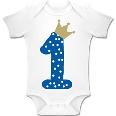 Body 1° compleanno bambino con corona