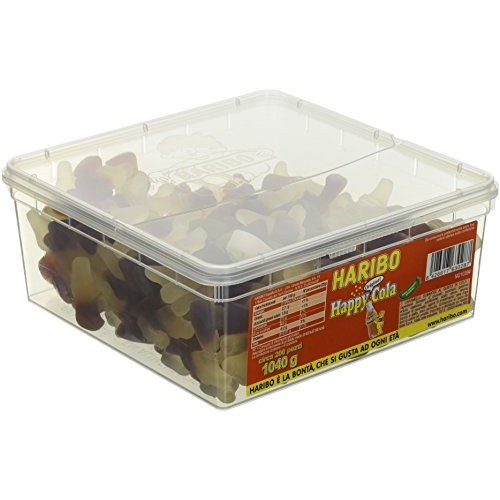 Barattolo caramelle Happy Cola con 200 pezzi - Haribo