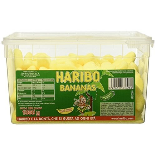 Barattolo caramelle Maxi Bams, 200 banane - Haribo