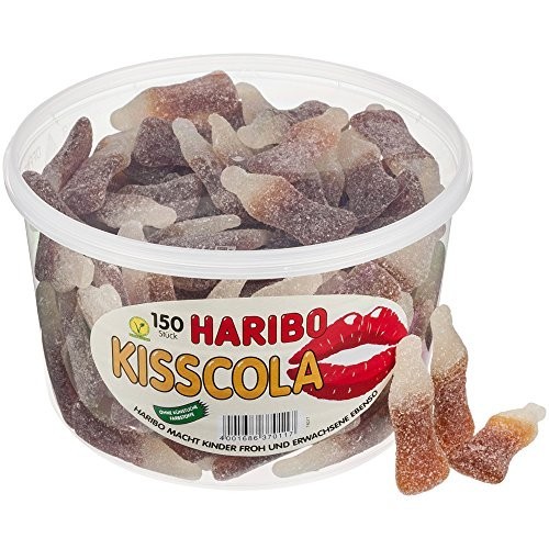 150 caramelle Haribo Kiss-Cola