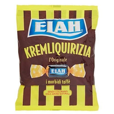 Confezione da 180g di caramelle cremose Elah Kremliquirizia