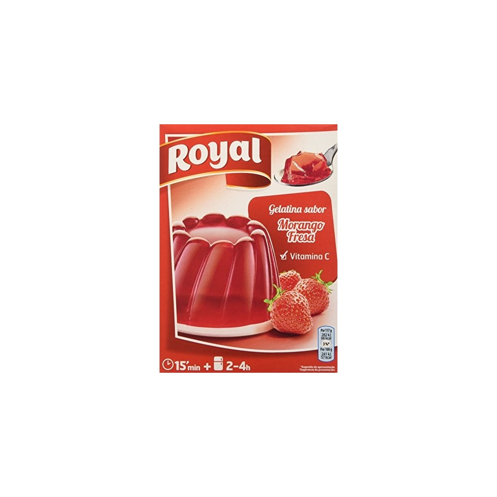 Gelatina al gusto di fragola - 170 gr - Royal
