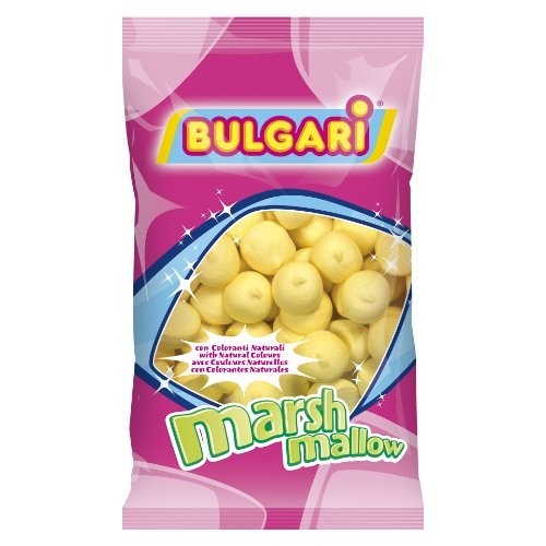 Caramelle Marshmallow palline gialle Bulgari da 900 gr